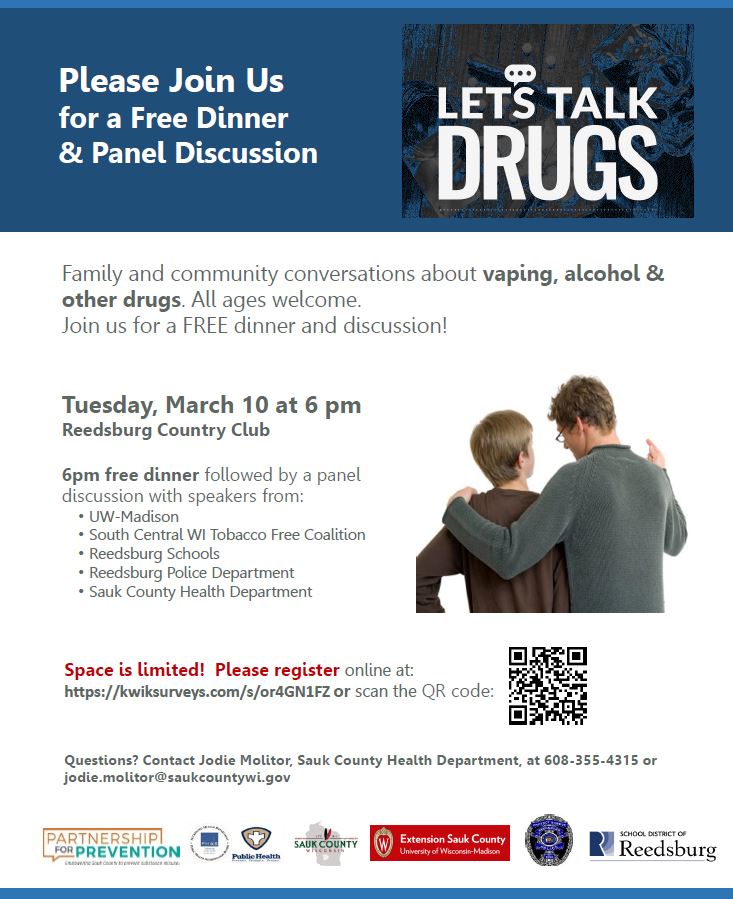 Let's Talk Drugs Free Dinner and Panel Discussion | Events | About ...