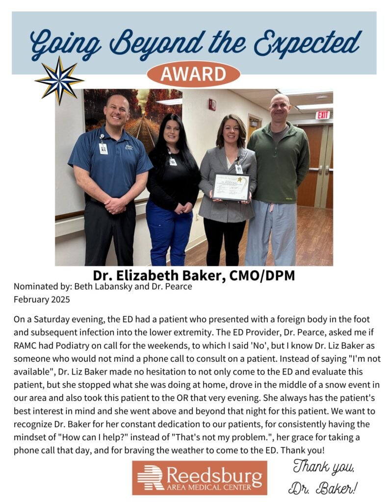 | Reedsburg Area Medical Center | Reedsburg Wisconsin